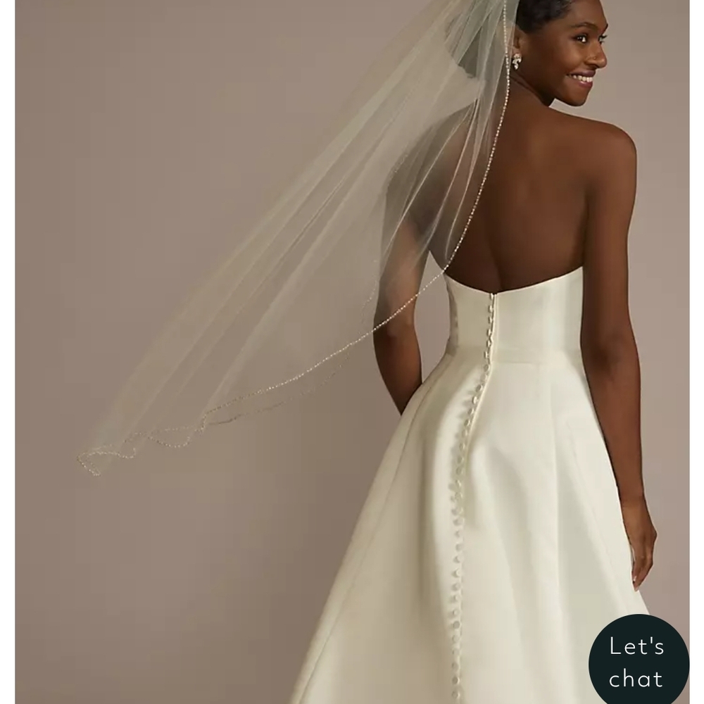 Brand new David's Bridal veil